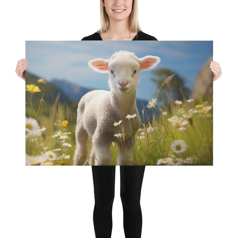 About my Brain Institute Wall Art 24″×36″ Lamb Spirit Animal Canvas