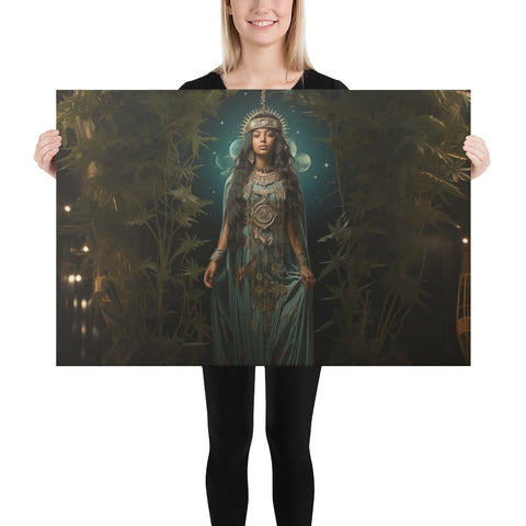 About my Brain Institute Wall Art 24″×36″ Mama Quilla Goddess Canvas