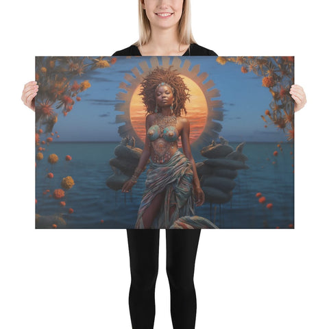 About my Brain Institute Wall Art 24″×36″ Mawu Goddess Canvas