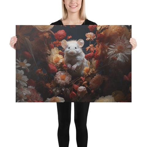 About my Brain Institute Wall Art 24″×36″ Mouse Spirit Animal Canvas