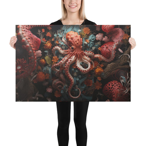 About my Brain Institute Wall Art 24″×36″ Octopus Spirit Animal Canvas