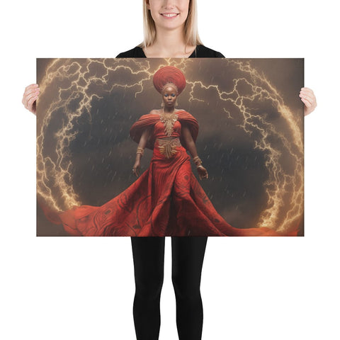 About my Brain Institute Wall Art 24″×36″ Oya Goddess Canvas
