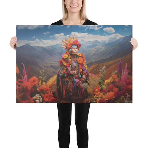 About my Brain Institute Wall Art 24″×36″ Pachamama Goddess Canvas