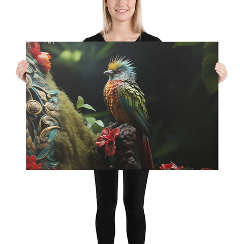 About my Brain Institute Wall Art 24″×36″ Quetzal Spirit Animal Canvas