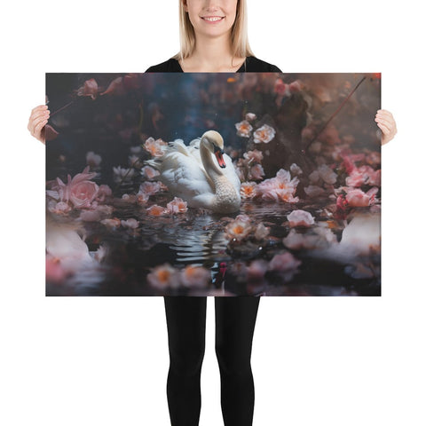 About my Brain Institute Wall Art 24″×36″ Swan Spirit Animal Canvas