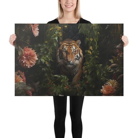 About my Brain Institute Wall Art 24″×36″ Tiger Spirit Animal Canvas