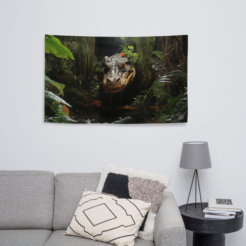 About my Brain Institute Wall Art Alligator Spirit Animal Flag Wall Art