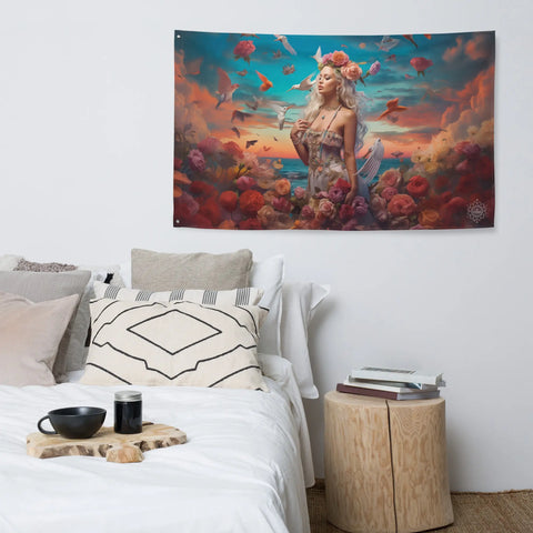 About my Brain Institute Wall Art Aphrodite Goddess Flag Wall Art