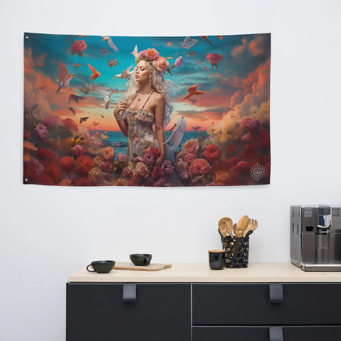About my Brain Institute Wall Art Aphrodite Goddess Flag Wall Art