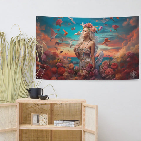 About my Brain Institute Wall Art Aphrodite Goddess Flag Wall Art