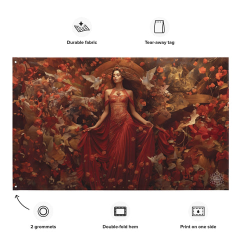 About my Brain Institute Wall Art Astarte Goddess Flag Wall Art