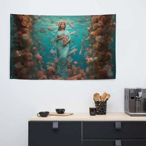 About my Brain Institute Wall Art Atargatis Goddess Flag Wall Art