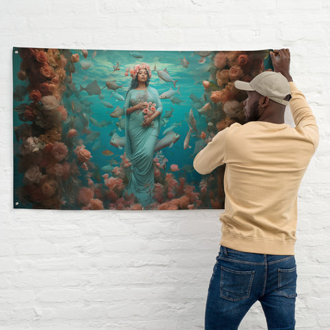 About my Brain Institute Wall Art Atargatis Goddess Flag Wall Art