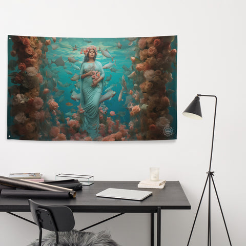 About my Brain Institute Wall Art Atargatis Goddess Flag Wall Art