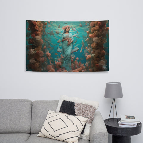 About my Brain Institute Wall Art Atargatis Goddess Flag Wall Art