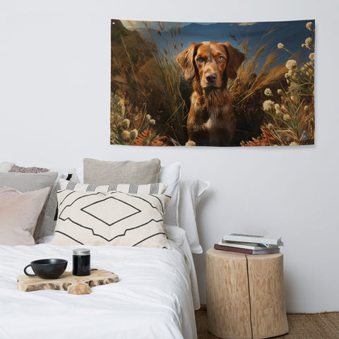 About my Brain Institute Wall Art Dog Spirit Animal Flag Wall Art