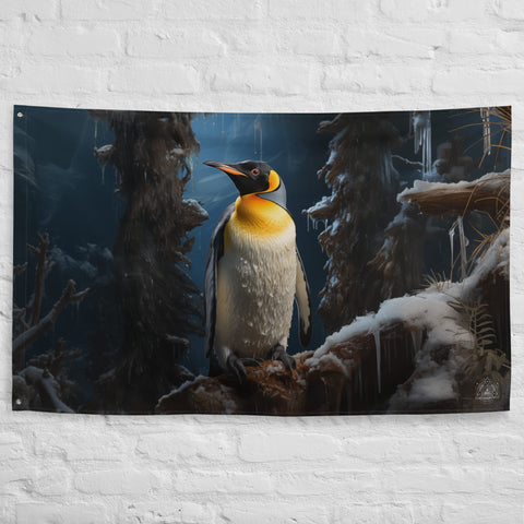 About my Brain Institute Wall Art Emperor Penguin Spirit Animal Flag Wall Art