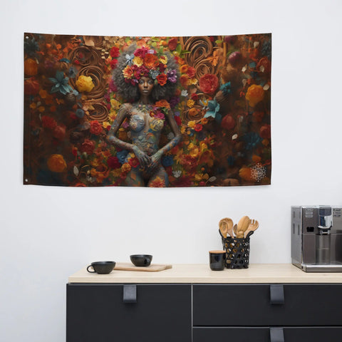 About my Brain Institute Wall Art Ezili Goddess Flag Wall Art