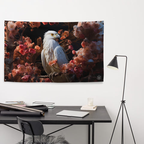 About my Brain Institute Wall Art Hawk Spirit Animal Flag Wall Art