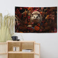 About my Brain Institute Wall Art Hedgehog Spirit Animal Flag Wall Art