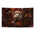About my Brain Institute Wall Art Hedgehog Spirit Animal Flag Wall Art