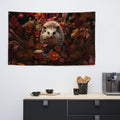 About my Brain Institute Wall Art Hedgehog Spirit Animal Flag Wall Art