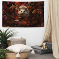About my Brain Institute Wall Art Hedgehog Spirit Animal Flag Wall Art