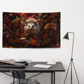 About my Brain Institute Wall Art Hedgehog Spirit Animal Flag Wall Art