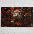 About my Brain Institute Wall Art Hedgehog Spirit Animal Flag Wall Art