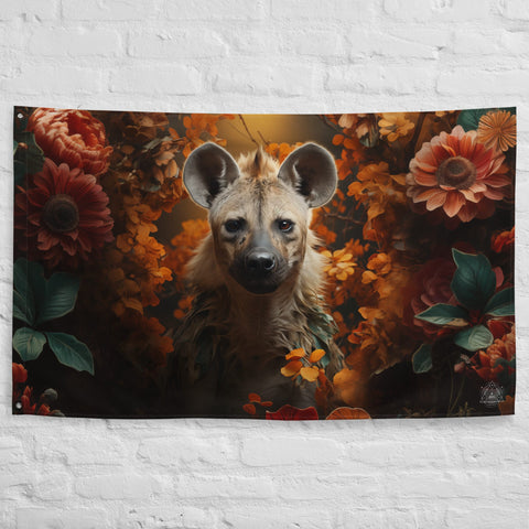 About my Brain Institute Wall Art Hyena Spirit Animal Flag Wall Art