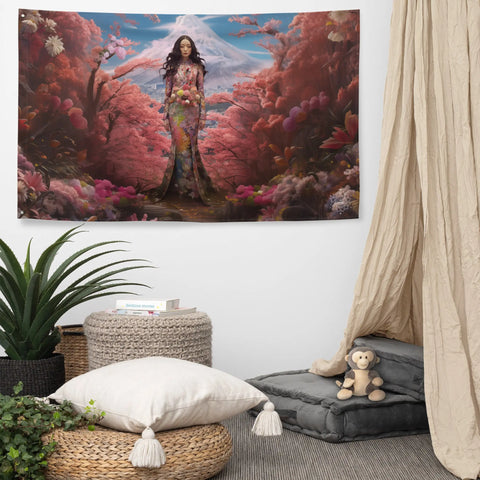 About my Brain Institute Wall Art Konohanasakuya Goddess Flag Wall Art