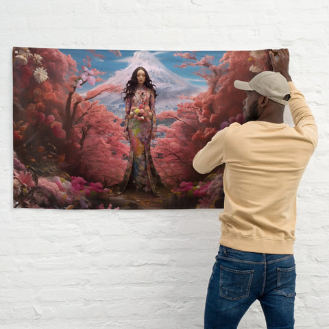 About my Brain Institute Wall Art Konohanasakuya Goddess Flag Wall Art