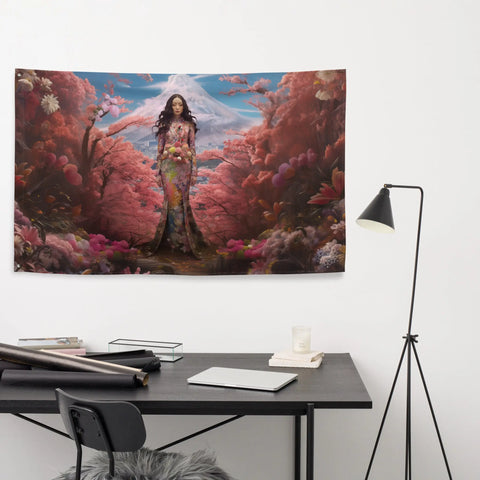 About my Brain Institute Wall Art Konohanasakuya Goddess Flag Wall Art