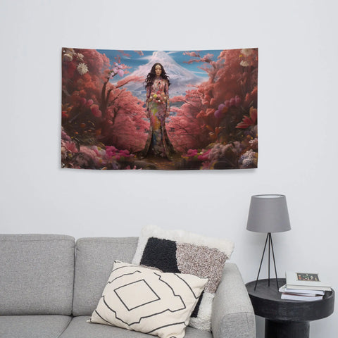 About my Brain Institute Wall Art Konohanasakuya Goddess Flag Wall Art