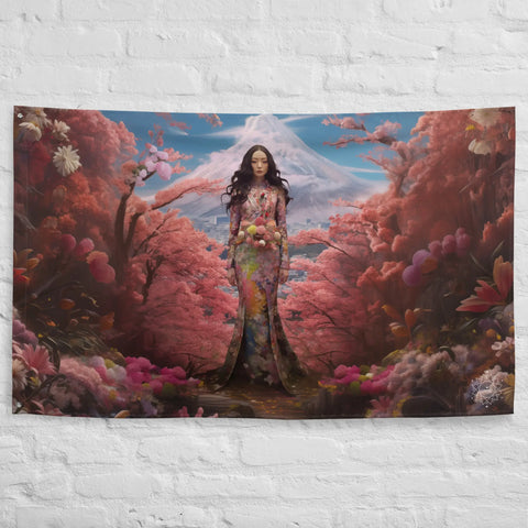 About my Brain Institute Wall Art Konohanasakuya Goddess Flag Wall Art