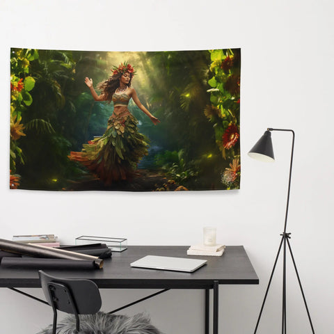 About my Brain Institute Wall Art Laka Goddess Flag Wall Art