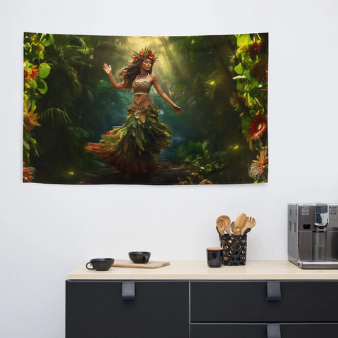 About my Brain Institute Wall Art Laka Goddess Flag Wall Art