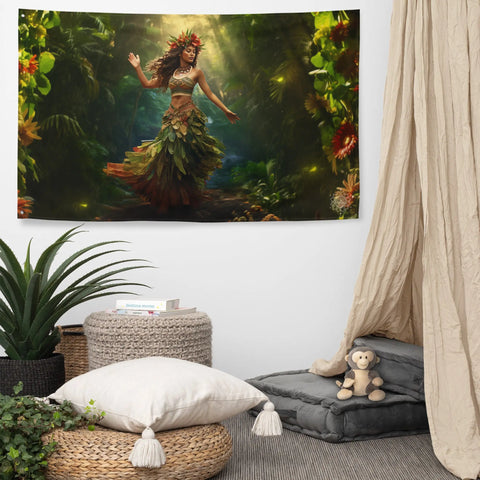 About my Brain Institute Wall Art Laka Goddess Flag Wall Art