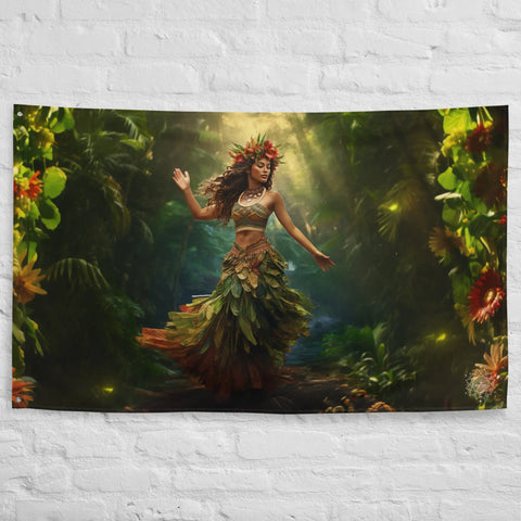 About my Brain Institute Wall Art Laka Goddess Flag Wall Art