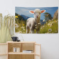 About my Brain Institute Wall Art Lamb Spirit Animal Flag Wall Art