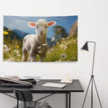 About my Brain Institute Wall Art Lamb Spirit Animal Flag Wall Art