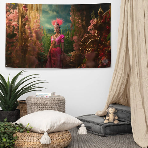 About my Brain Institute Wall Art Mae Phosop Goddess Flag Wall Art