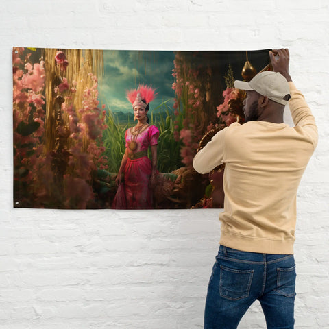 About my Brain Institute Wall Art Mae Phosop Goddess Flag Wall Art