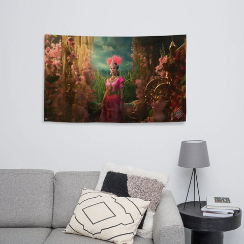 About my Brain Institute Wall Art Mae Phosop Goddess Flag Wall Art