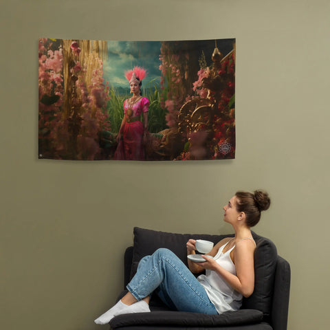 About my Brain Institute Wall Art Mae Phosop Goddess Flag Wall Art