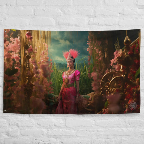 About my Brain Institute Wall Art Mae Phosop Goddess Flag Wall Art