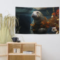 About my Brain Institute Wall Art Manatee Spirit Animal Flag Wall Art