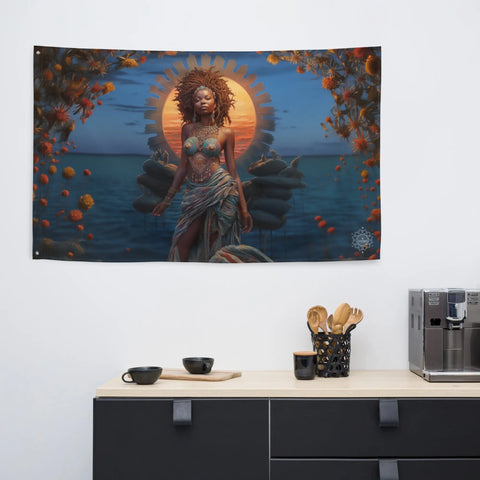 About my Brain Institute Wall Art Mawu Goddess Flag Wall Art