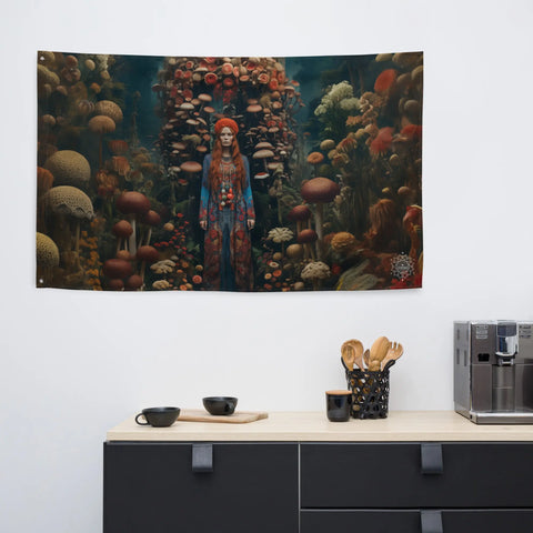 About my Brain Institute Wall Art Mielikki Goddess Flag Wall Art