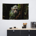 About my Brain Institute Wall Art Monkey Spirit Animal Flag Wall Art